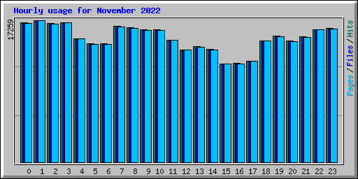 Hourly usage for November 2022